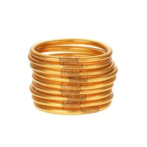 BuDha Girl All Weather Gold Bangle Set of 9